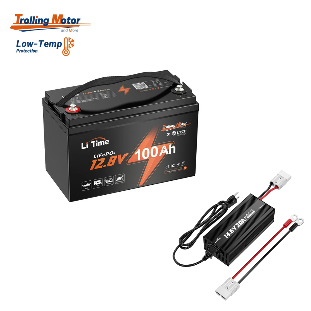 LiTime 12V 100Ah TM LiFePO4 Trolling Motor Battery