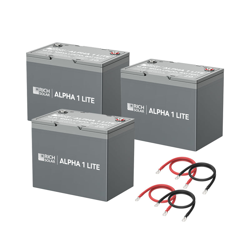 Rich Solar 300Ah 12V LiFePO4 Off-Grid Battery Kit 3.8kWh Deep Cycle Lithium Battery Bank