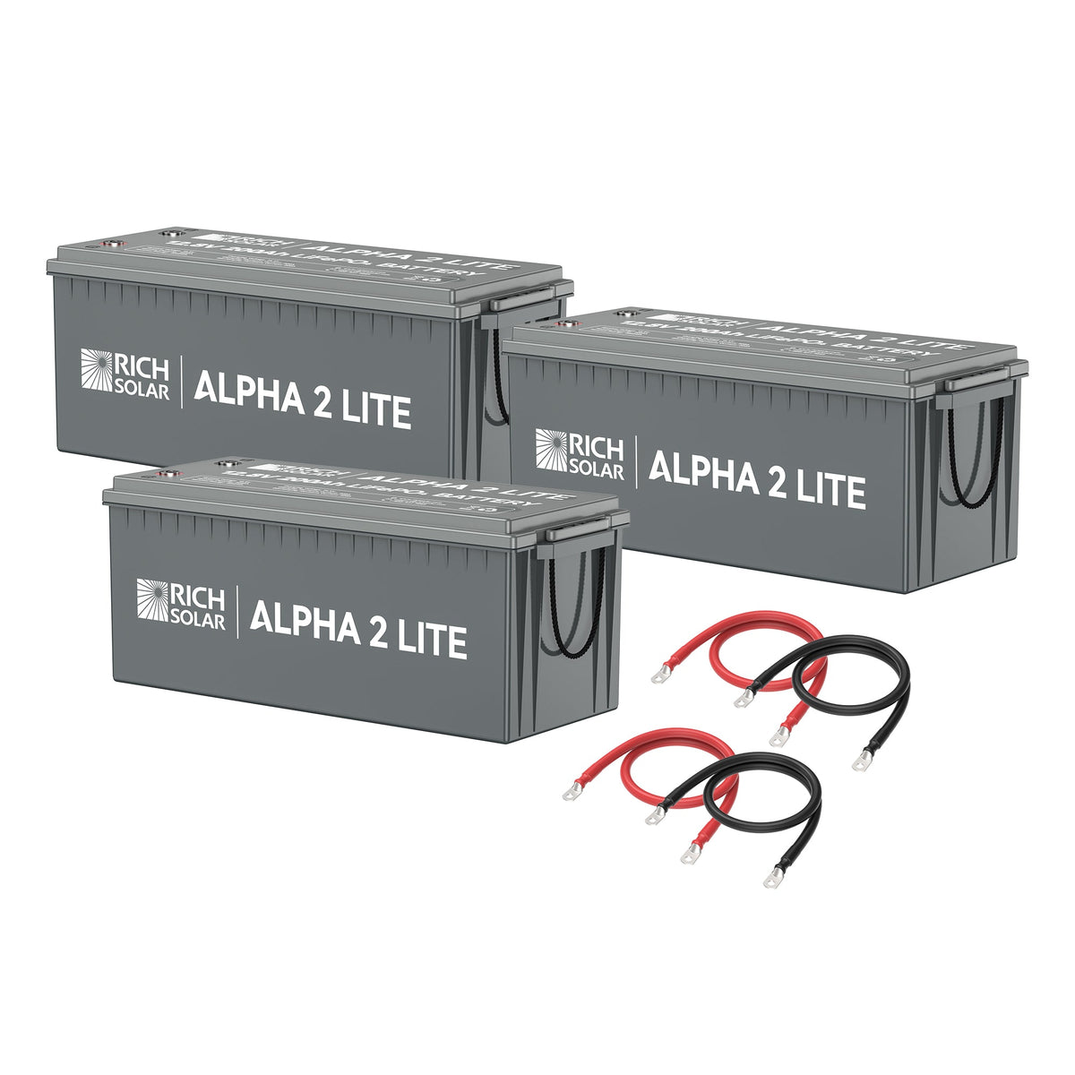 Rich Solar 600Ah 12V LiFePO4 Off-Grid Battery Kit 7.6kWh Deep Cycle Lithium Battery Bank