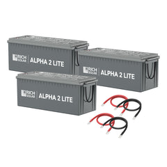 Rich Solar 600Ah 12V LiFePO4 Off-Grid Battery Kit 7.6kWh Deep Cycle Lithium Battery Bank
