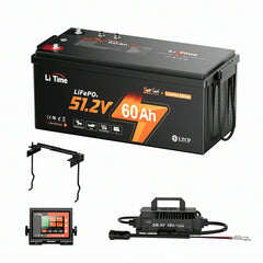 LiTime 48V 60Ah ComFlex RS485 LiFePO4 Golf Cart & Marine Battery