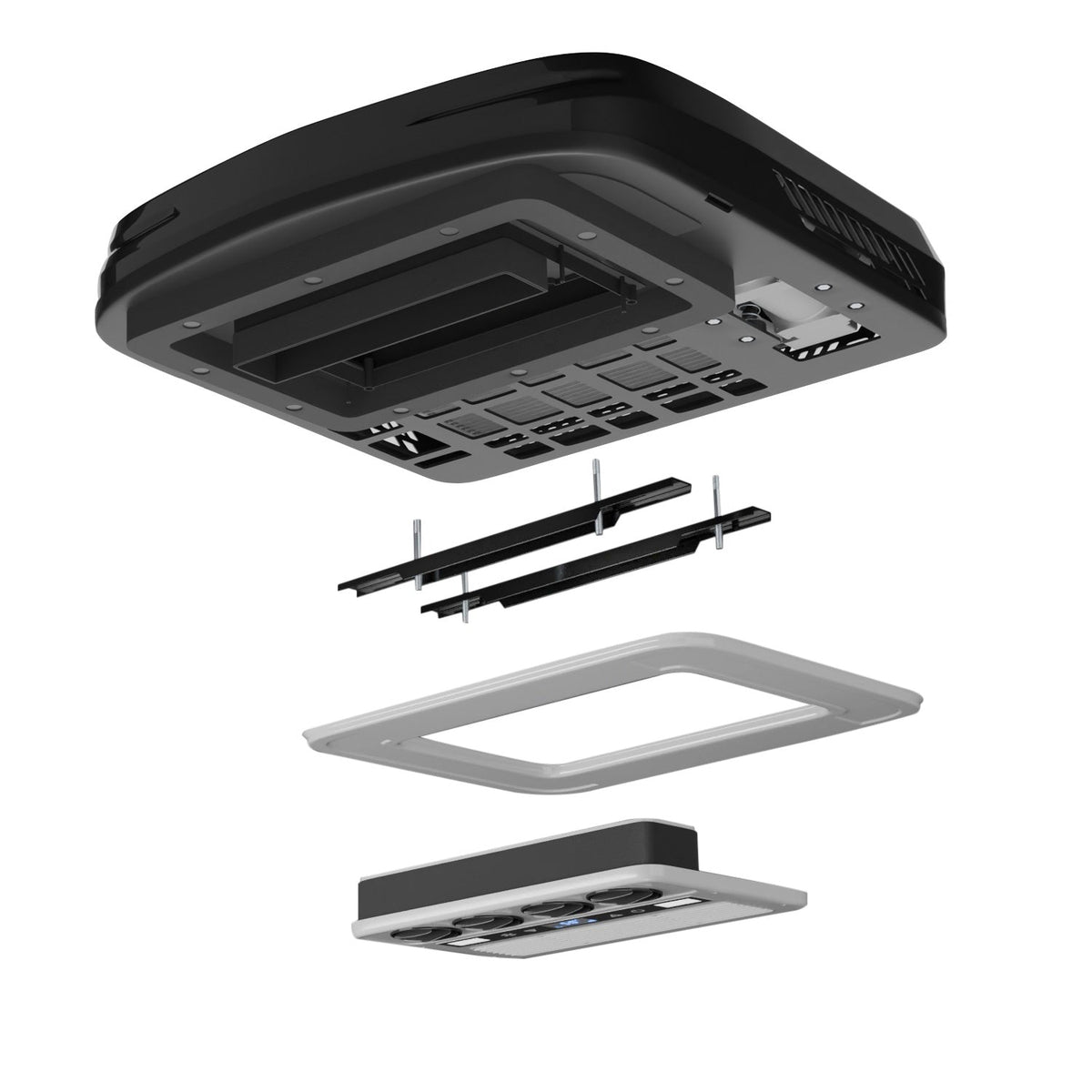OutEquipPro Summit 2 12V rooftop RV air conditioner, black - view 2