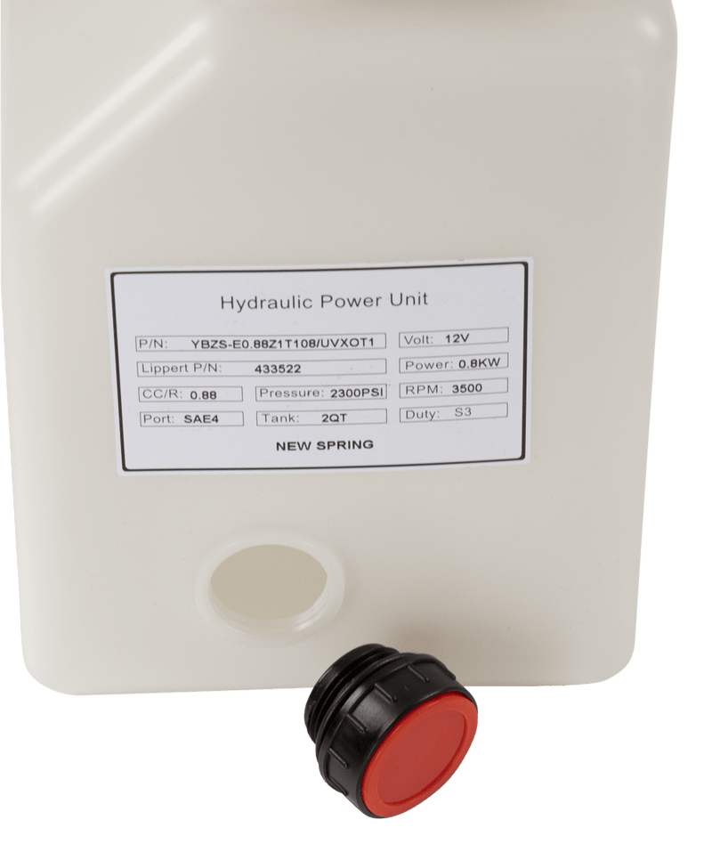 Lippert RV Slide-Out Hydraulic Power Unit with 2 Qt Pump Reservoir - view 6