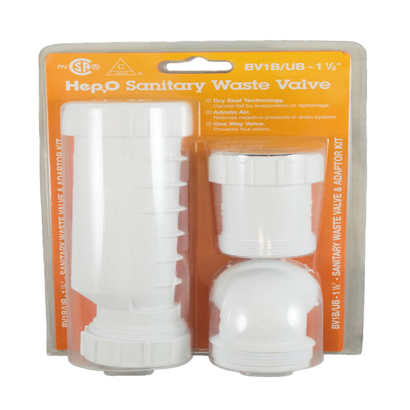HepvO waterless sink trap self sealing RV drain valve - view 3