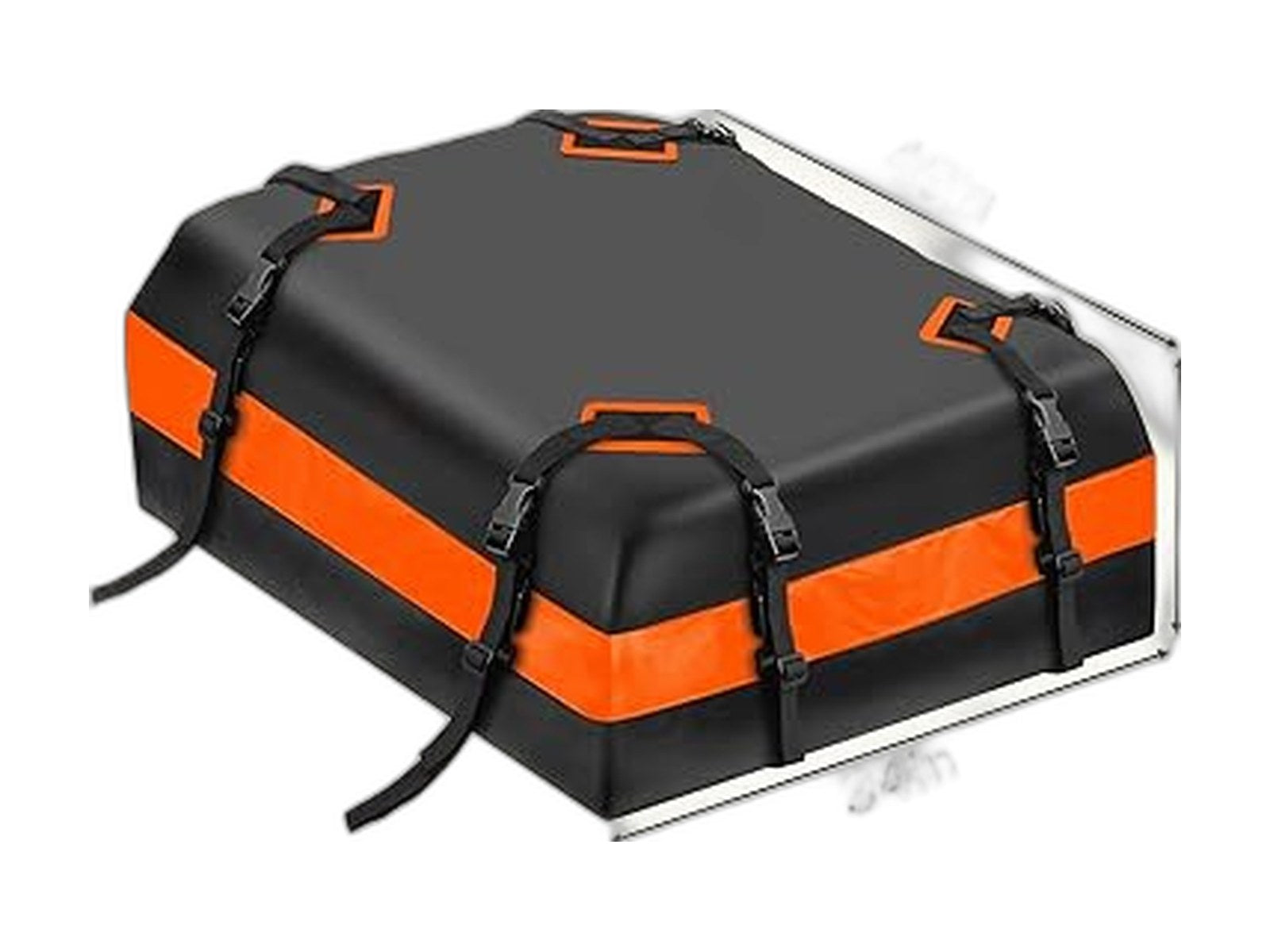 15 cubic feet roof rack rooftop cargo carrier on white background