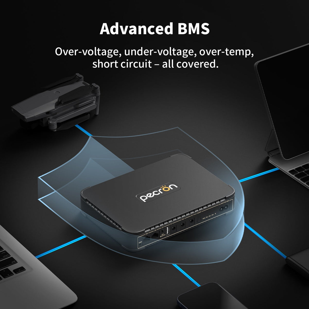 Pecron D77 DC UPS battery backup - view 5