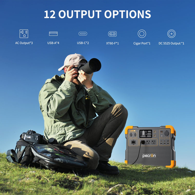 Pecron E2400LFP 2048Wh portable power station - view 3