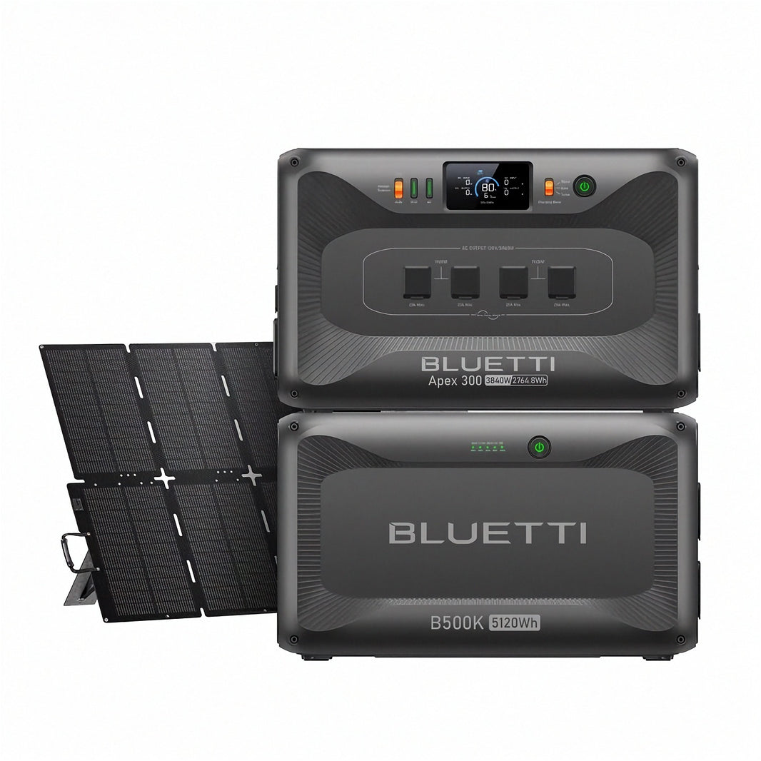 BLUETTI Apex 300 + B500K + 500W Solar Bundle