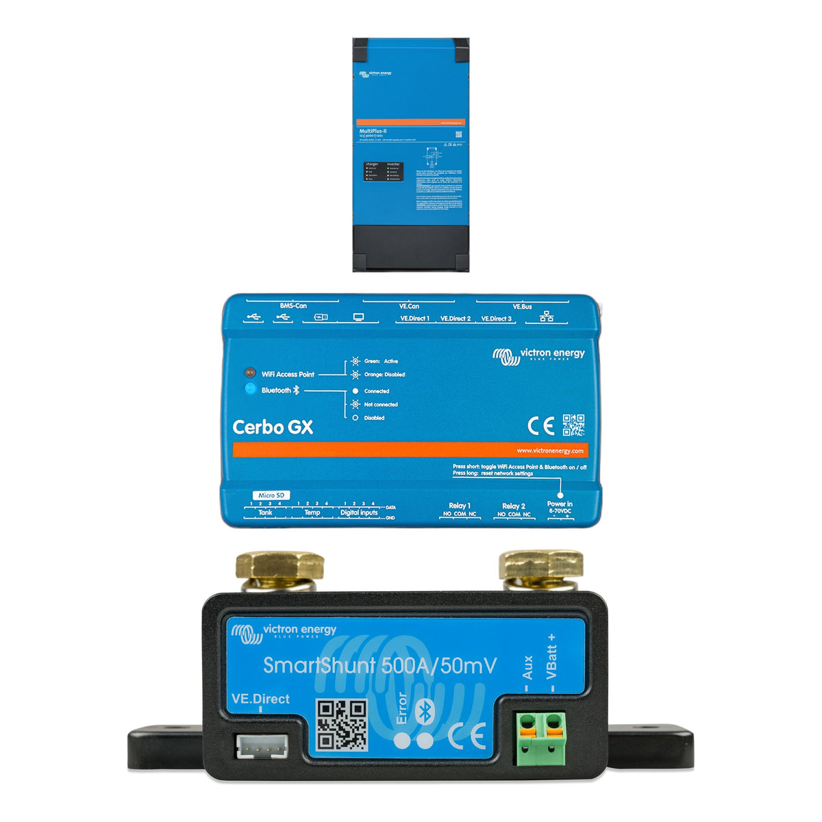 Victron MultiPlus-II 3000VA Inverter Core Kit | Cerbo GX MK2, SmartShunt, Cables – everything included in the bundle