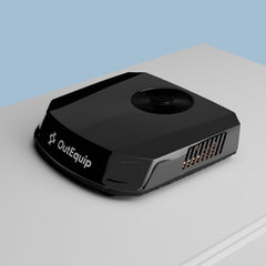 OutEquipPro Glacier Pro 110V rooftop RV air conditioner, black