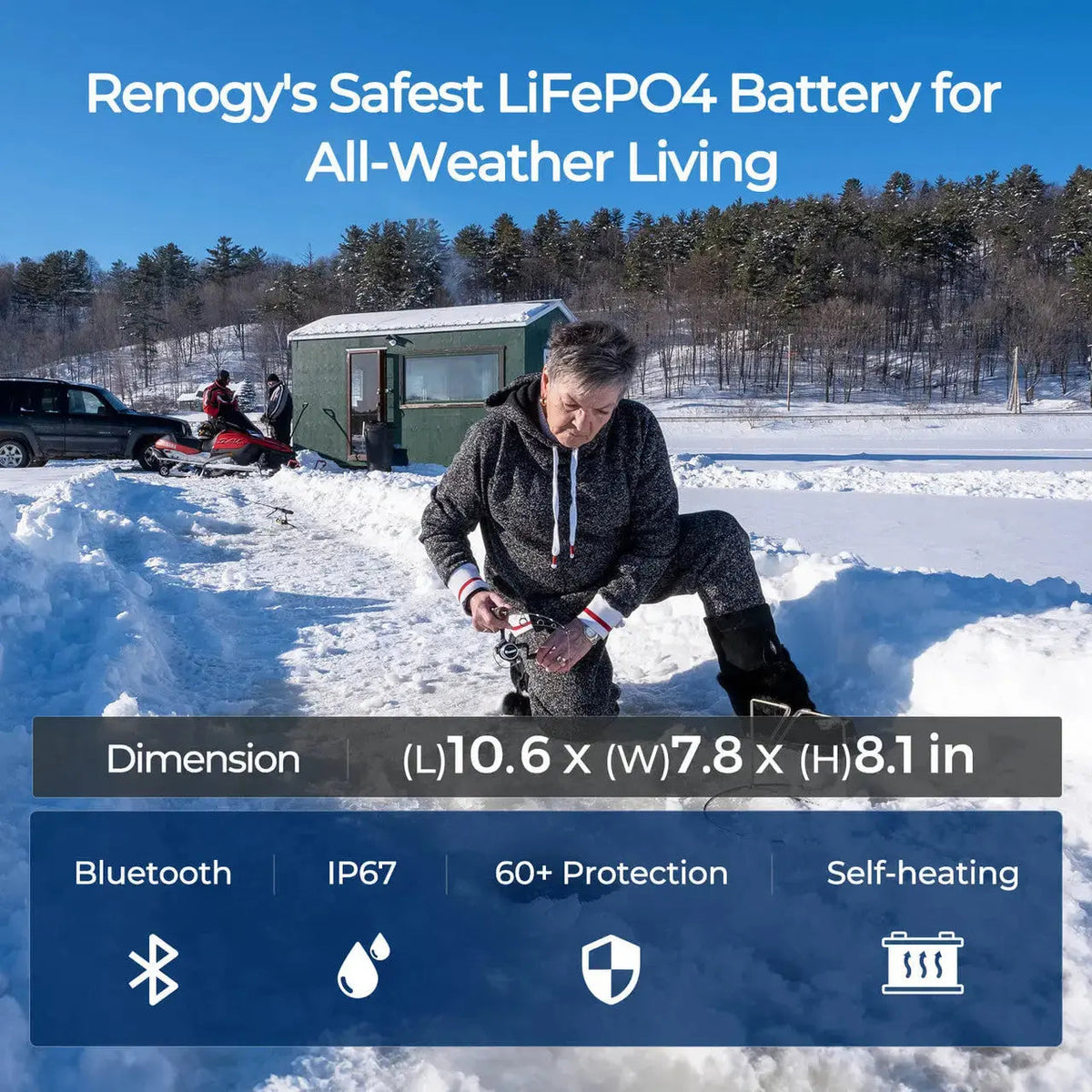Renogy Pro Series 12V smart LiFePO4 battery