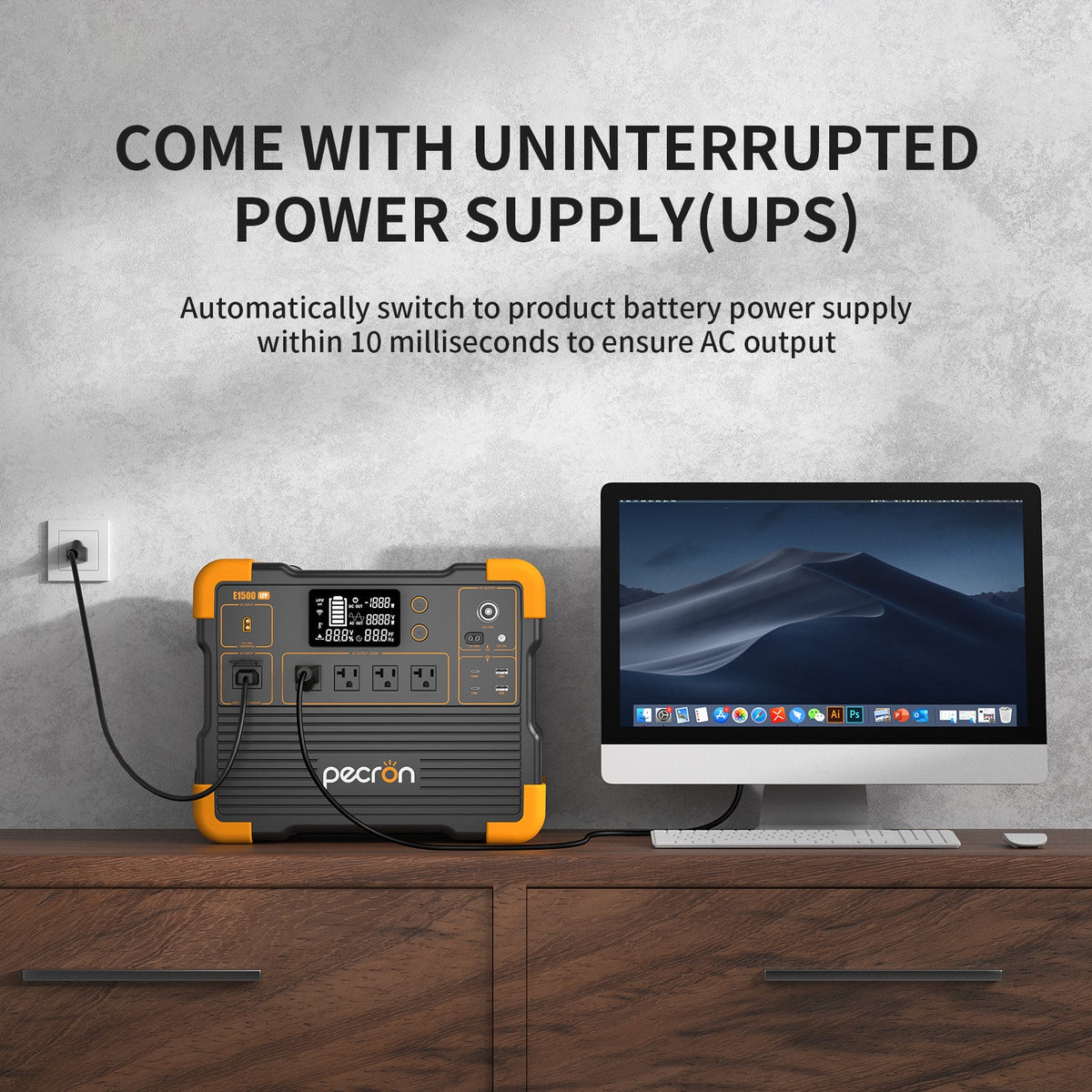 Pecron E1500LFP 1536Wh expandable portable power station - view 4