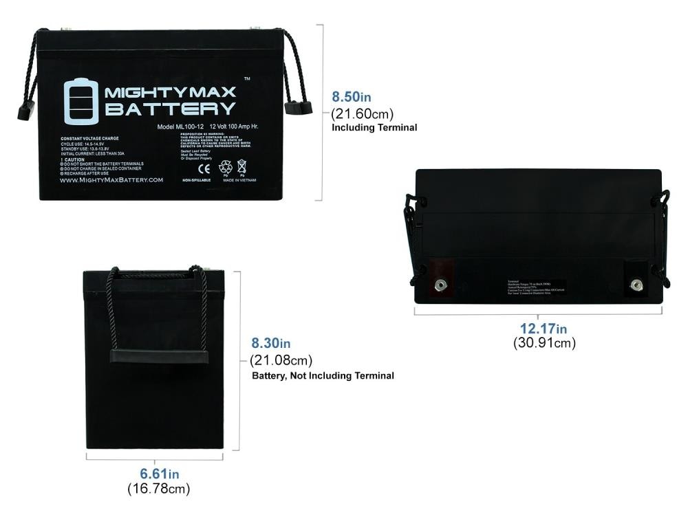 100Ah AGM deep cycle battery