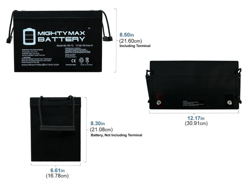 100Ah AGM deep cycle battery