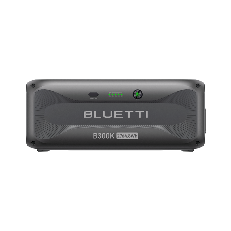BLUETTI B300K expansion battery front view with USB-A port