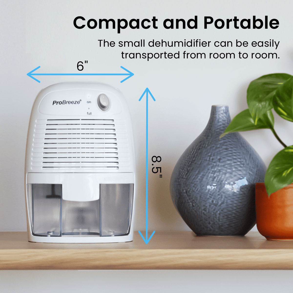 Pro Breeze mini dehumidifier, view 5