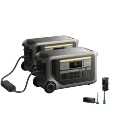 Anker SOLIX 2x F3000 + Double Voltage Hub + Power Saver Kit