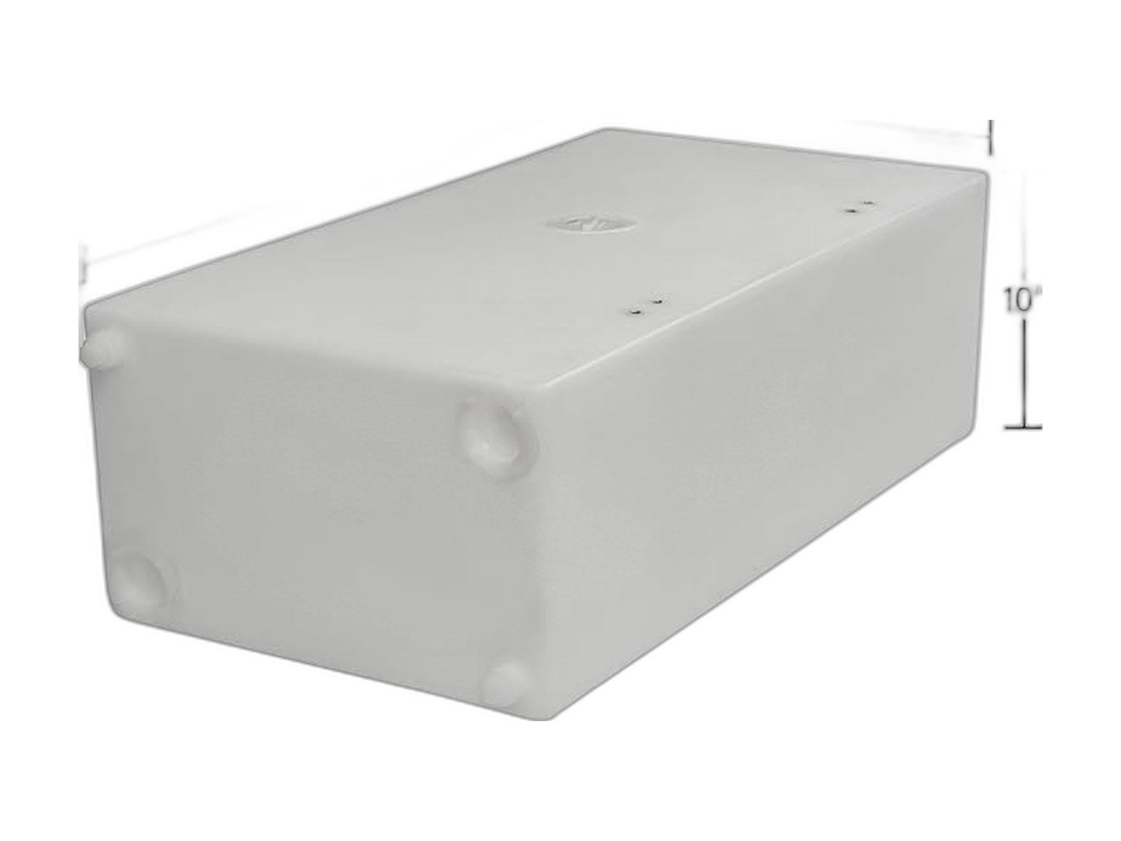 19 gallon rv fresh water tank potable water on white background
