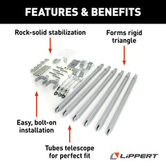 Lippert JT's Strong Arm Standard 5th Wheel Jack Stabilizer Kit - view 2