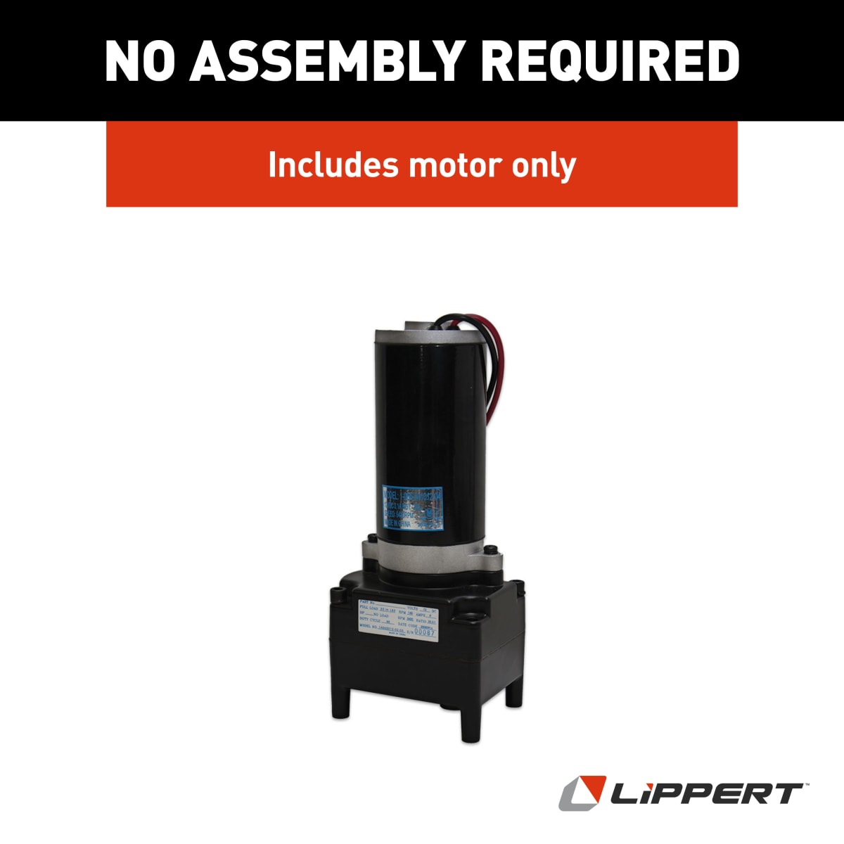 Lippert Tuson Heavy-Duty Electric 5th Wheel Landing Gear Motor - view 6