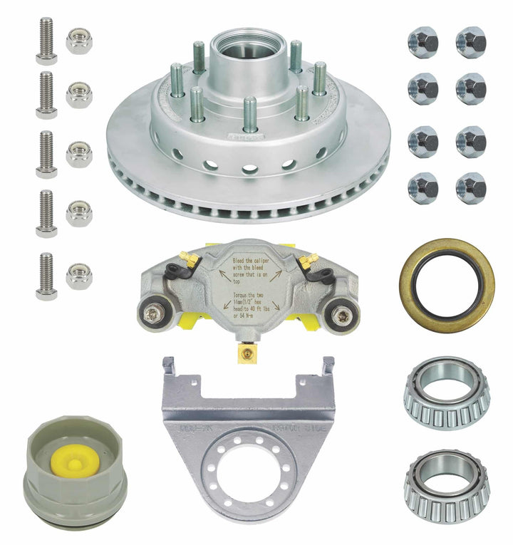 DeeMaxx 7K Disc Brake Kit – Single Wheel, MAXX Coated, 9/16" Studs, Oil Hub (1/DBI-7K-9T-MAXX-KIT)