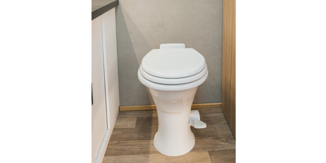 Dometic 310 series white RV toilet foot flush pedal - view 2