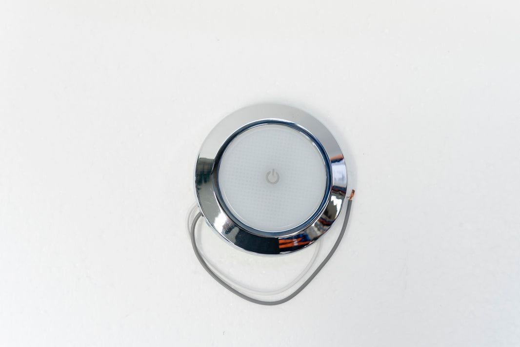 12V LED Touch Ceiling Light Ø70mm | RV Puck Light 3000K Warm White – RV Parts Giant