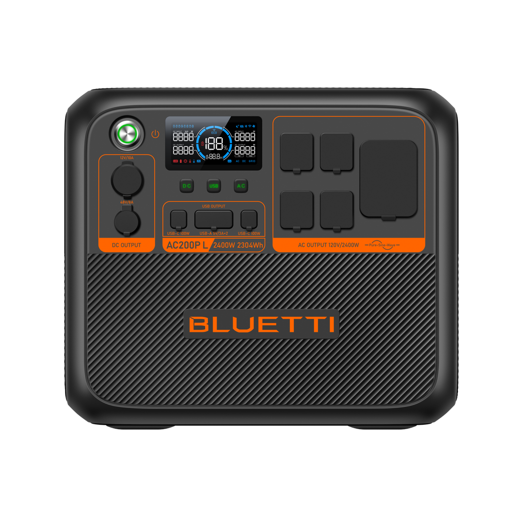 BLUETTI AC200P L portable power station front view
