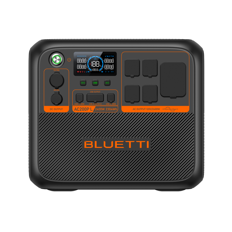 BLUETTI AC200P L portable power station front view
