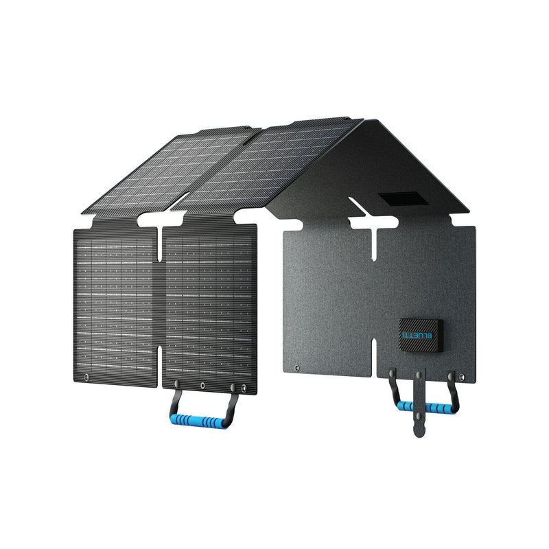 BLUETTI SORA 60 portable solar panel unfolded front view