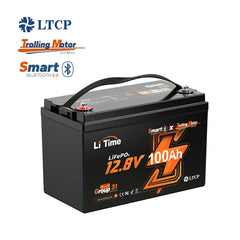 LiTime 12V 100Ah TM Bluetooth LiFePO4 Trolling Motor Battery