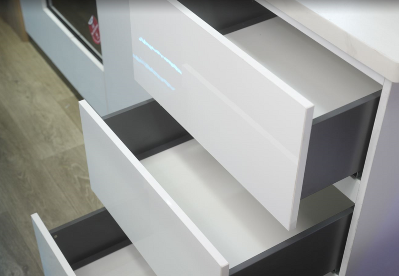 White Interior Cabinet Drawer