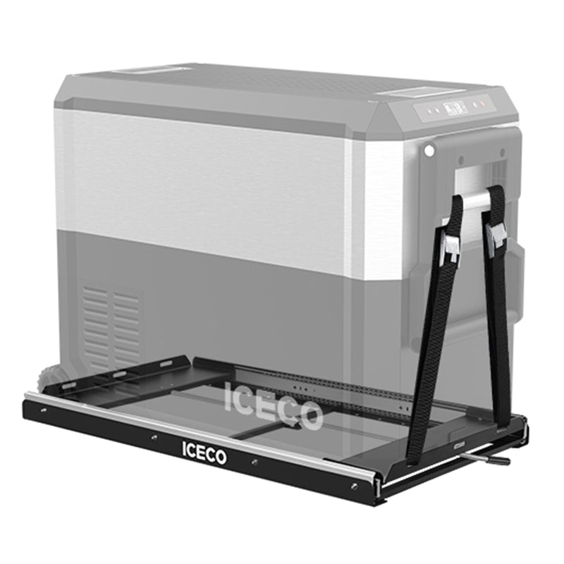 ICECO fridge slide mount for VL35ProS, VL45ProS and APL35, black steel tray