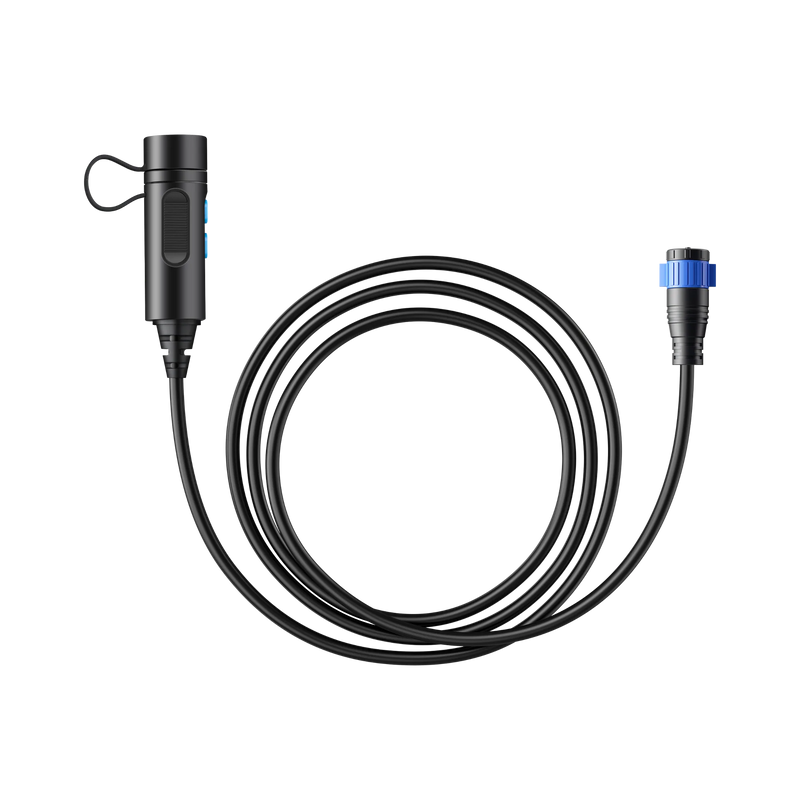 BLUETTI P090D external battery connection cable coiled with connectors
