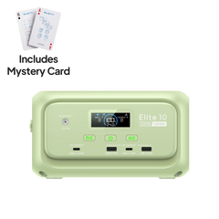 BLUETTI Elite 10 Mini portable power station gray front view