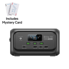 BLUETTI Elite 10 Mini portable power station gray front view