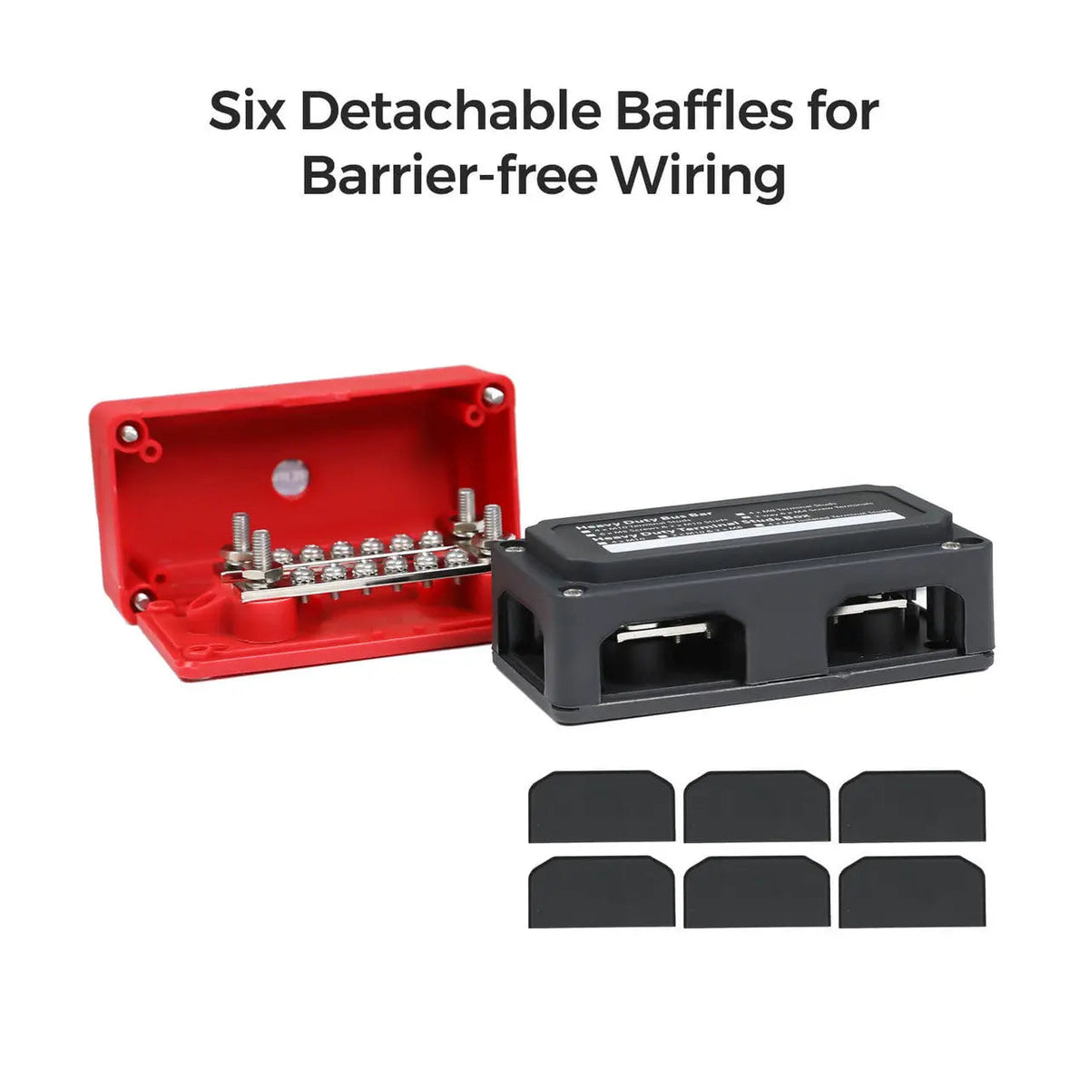 Renogy red and black busbars