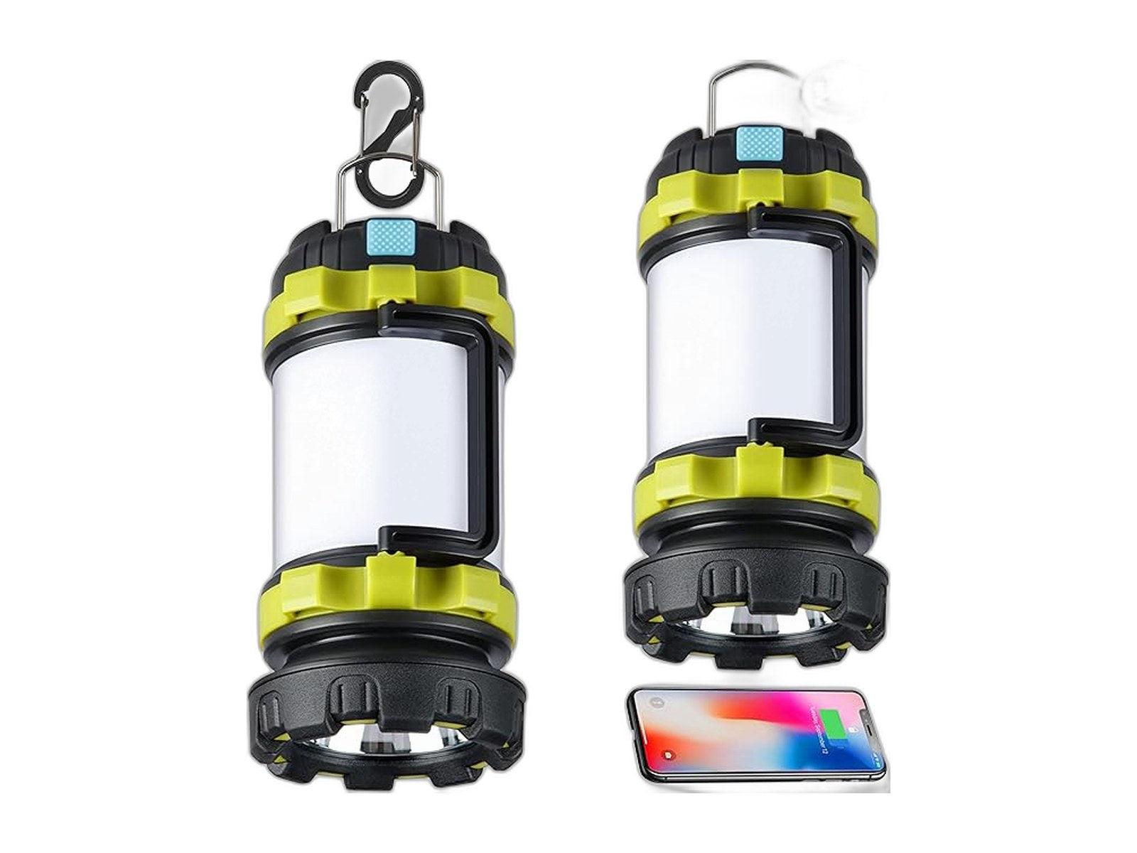 2 pack camping lantern outdoor led camping lantern on white background