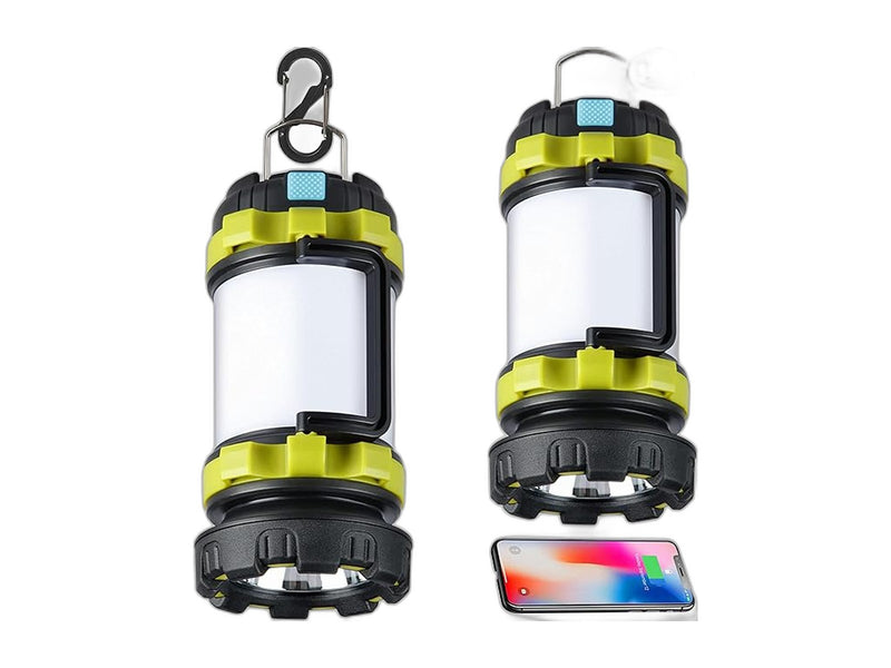Rechargeable camping lantern two pack IPX5