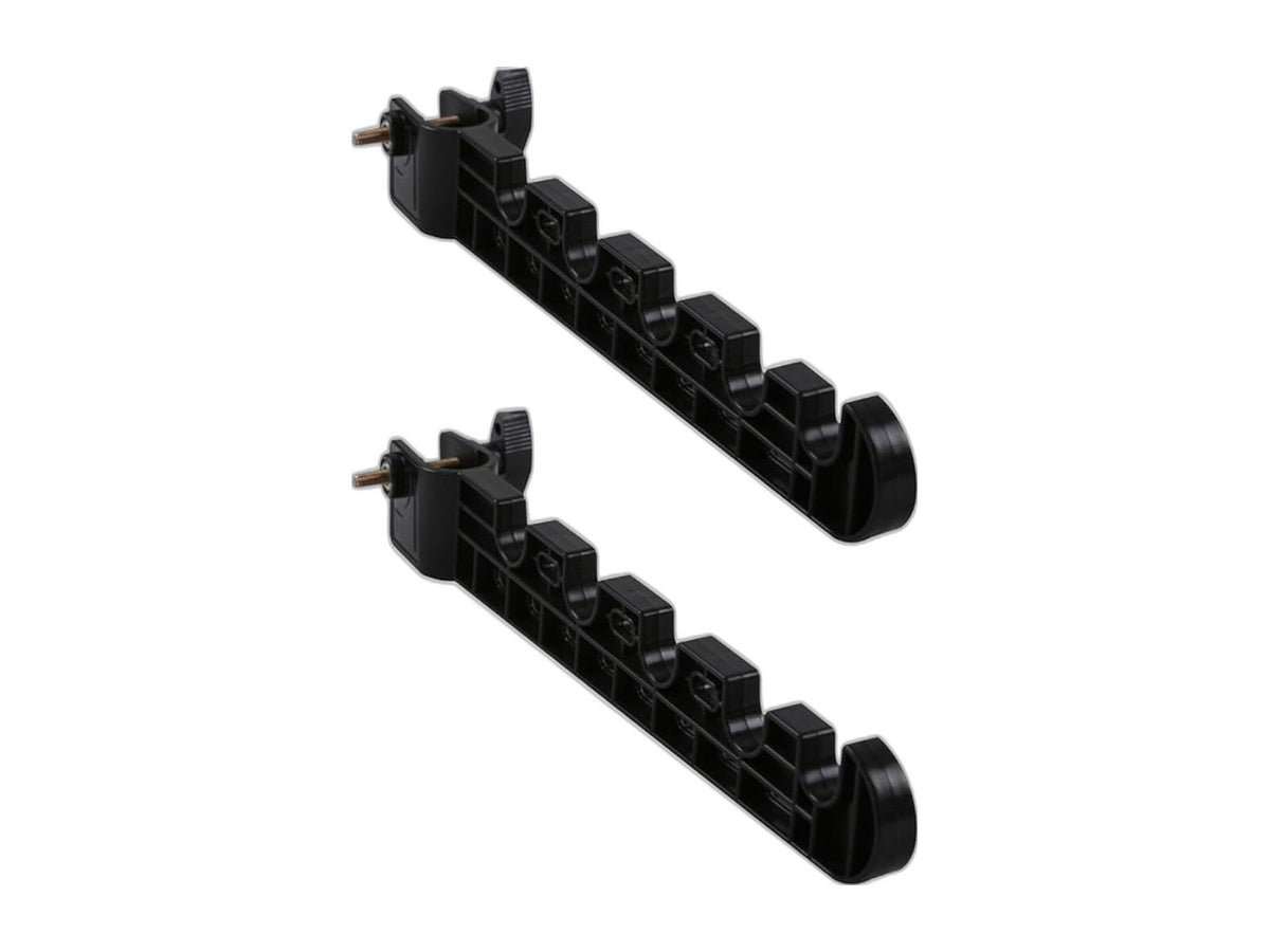 RV ladder clothes drying rack clipped