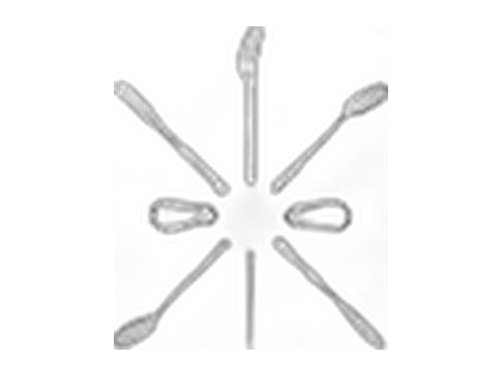 2 set camping utensil and silverware ultra light on white background