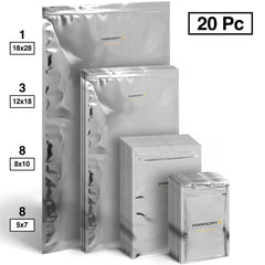 Faraday Defense NEST-Z Large Kit, 20 EMP Bags (5x7 to 18x28 Jumbo)