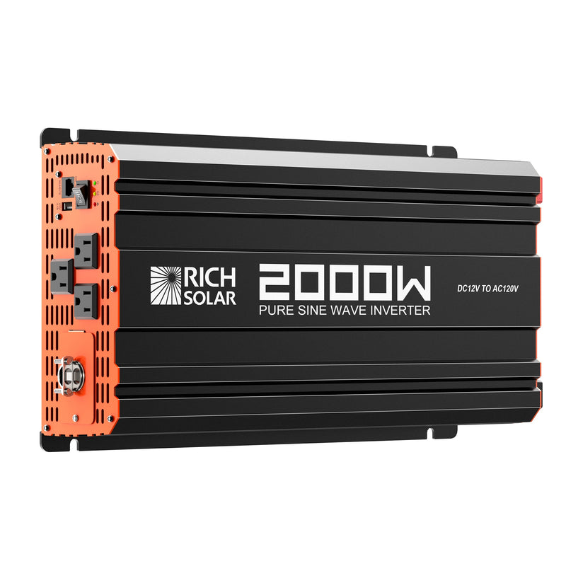 Rich Solar NOVA PURE 2K 2000 Watt (2kW) 12 Volt Industrial Pure Sine Wave Inverter