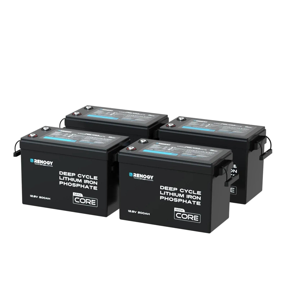 Renogy Core Mini 12V 200Ah LiFePO4 battery short case