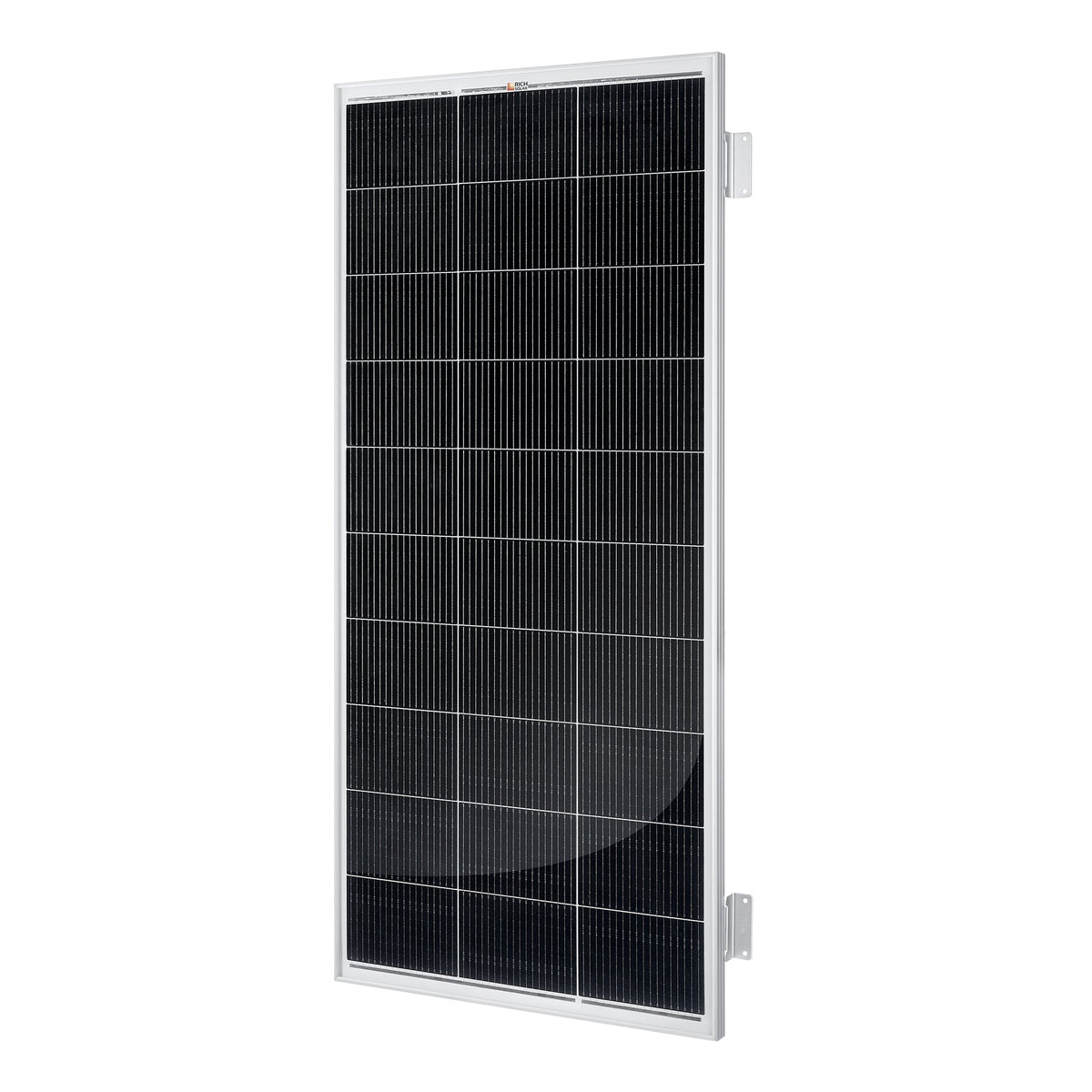 Rich Solar MEGA 200 with 3/4" Z BRACKETS 12V 200W Solar Panel for RV, Boat, Cabins