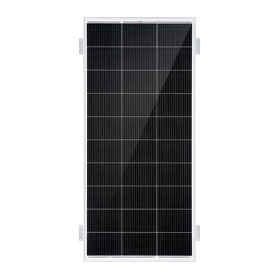 Rich Solar MEGA 200 with 3/4" Z BRACKETS 12V 200W Solar Panel for RV, Boat, Cabins
