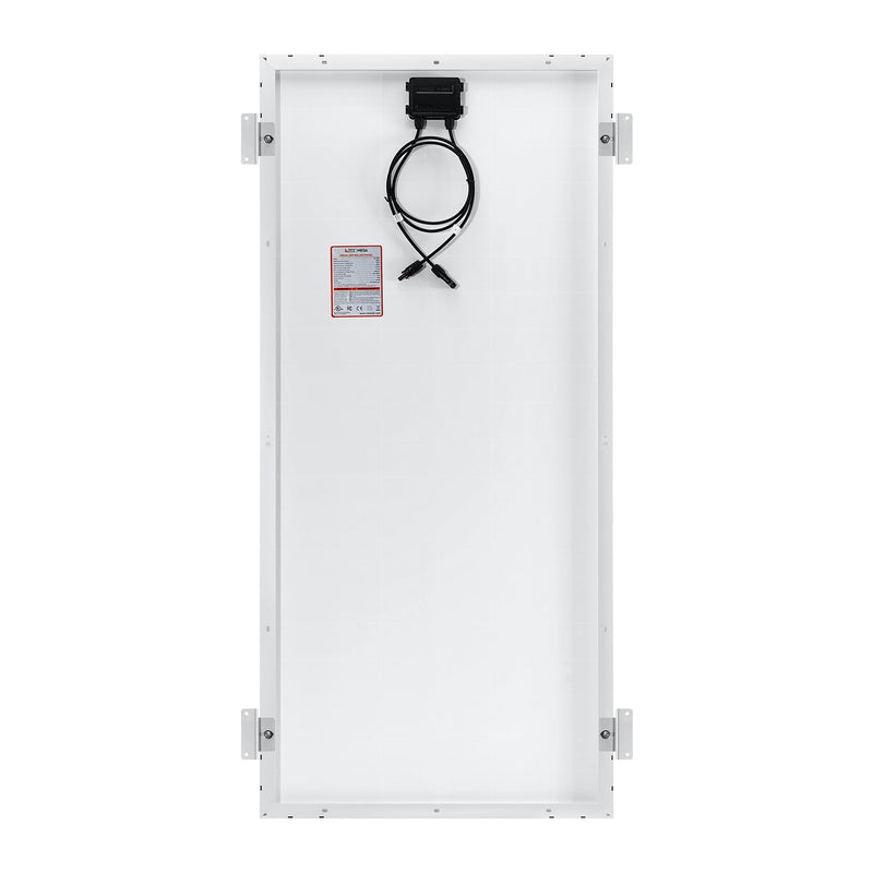 Rich Solar MEGA 200 with 3/4" Z BRACKETS 12V 200W Solar Panel for RV, Boat, Cabins