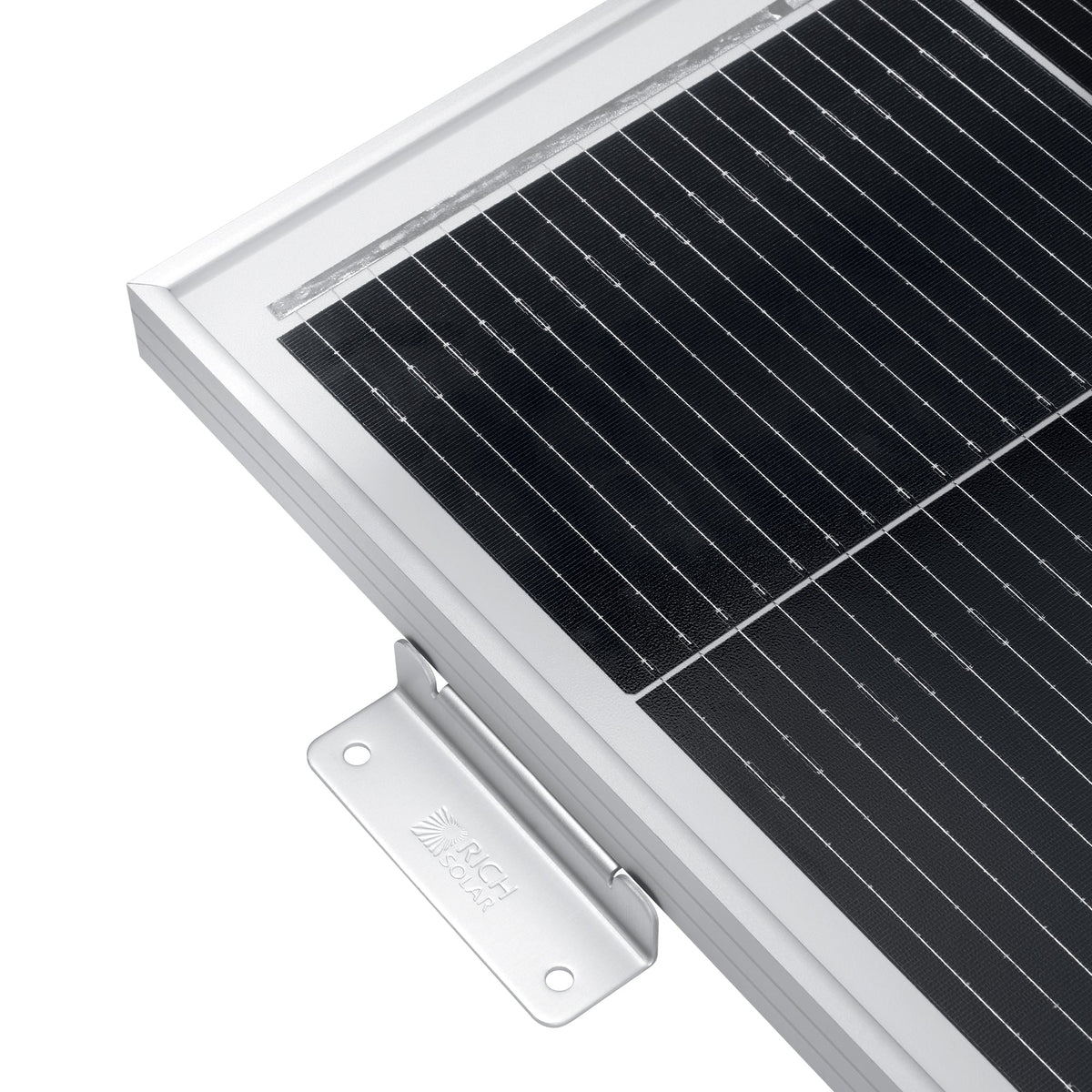 Rich Solar MEGA 200 with 3/4" Z BRACKETS 12V 200W Solar Panel for RV, Boat, Cabins