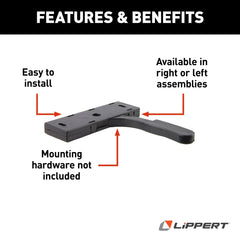 Lippert RV Entry Screen Door Latch, Right Hand - view 3