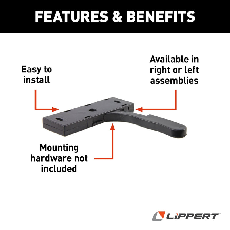 Lippert RV Entry Screen Door Latch, Right Hand - view 3